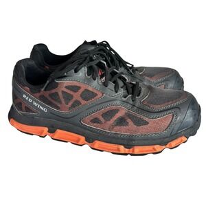 Red Wing Safety Toe Athletic Work Shoes 6338 Black Mens 9.5 EE Wide Slip Resist